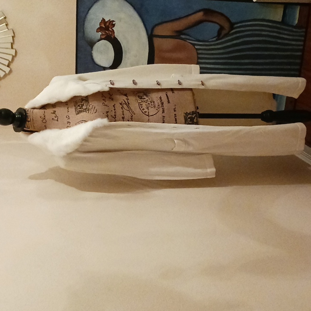 XOXO Rabbit Fur Collar Sweater Duster